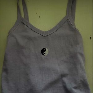 SO Purple Tank Top With Yin-Yang Symbol
Worn Never but no tag
Size Large